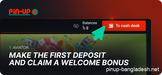 Make your first deposit on Pin Up