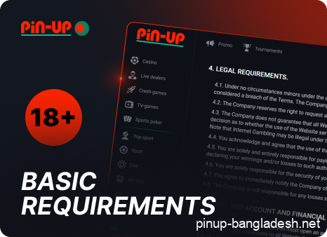 Legal Requirements in Pin Up Bangladesh
