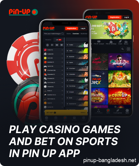 Instructions for casino games and bets in the Pin Up app