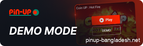 Demo mode of games in Pin Up Bangladesh
