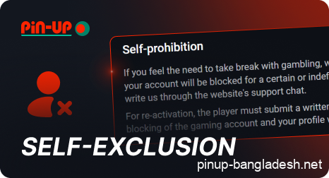 Self-prohibition from Pin Up