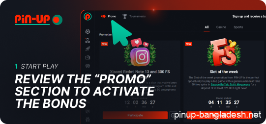 Check out PinUp's Promo section