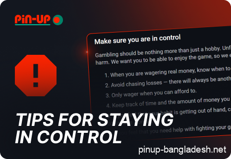 Tips for Responsible Gaming from Pin Up Bangladesh